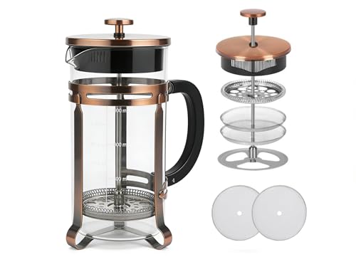 21 oz Bronze French Press Coffee Maker