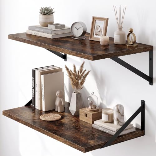 Wall Mounted Floating Shelves Set of 2 (2 Count)