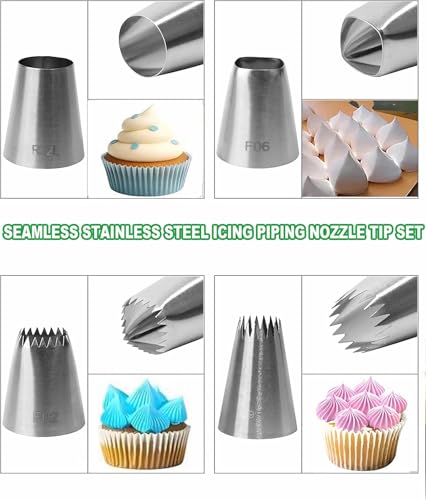 4PCS Extra Large Piping Tips Set