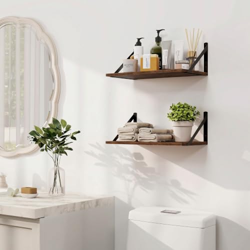 Black Deep Floating Shelves for Wall