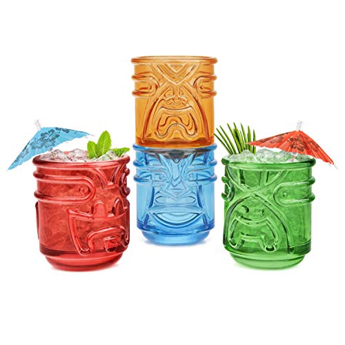 Tiki Cocktail Glasses (4 Count)