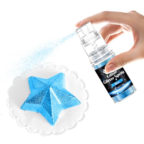 Blue Edible Glitter Spray