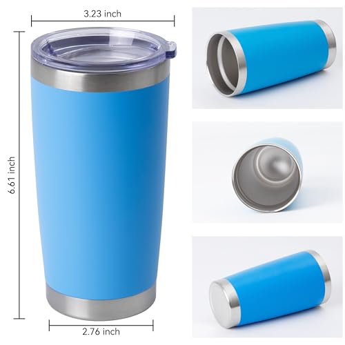 20oz Stainless Steel Tumblers Bulk (12 Count)