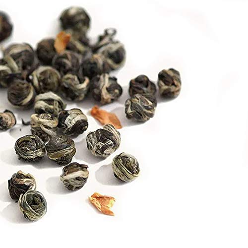 Jasmine Tea Jasmine Dragon Pearls Green Tea Loose Leaf 4oz (4 Ounce)