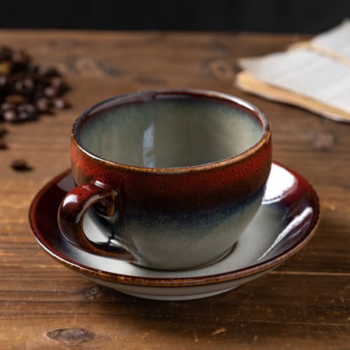 Porcelain Coffee Cup with Saucer Spoon Set