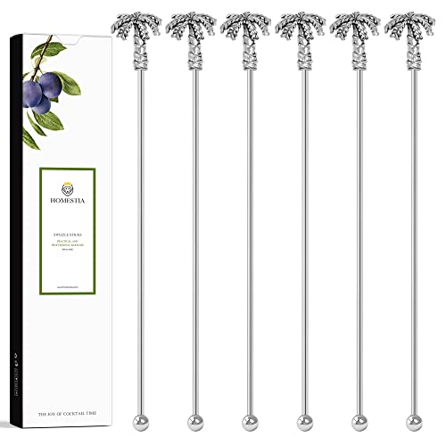 6 Pcs 7.5'' Metal Stir Sticks