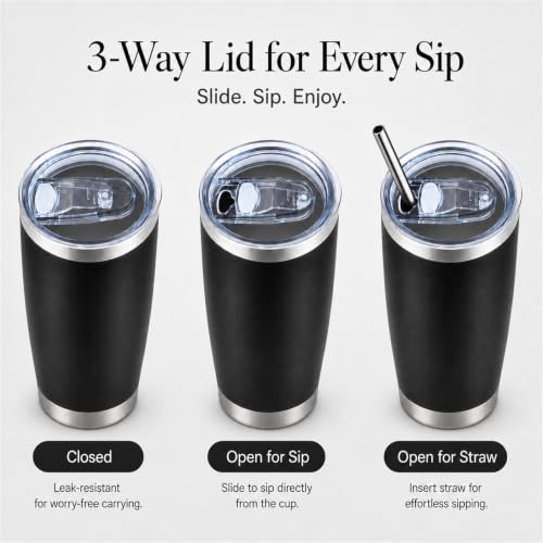 20oz Stainless Steel Insulated Tumblers Bulk (12 Count)