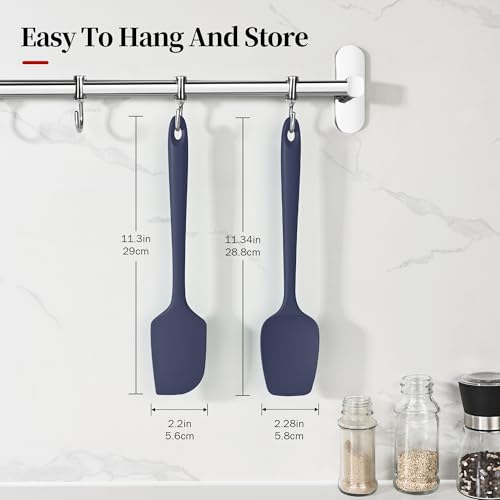 600ºF Heat Resistant Silicone Spatula Spoonula Set of 2