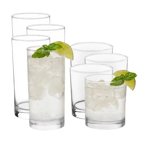 Province Tumbler & Rocks Drinking Glasses Set of 16 (16 Count)