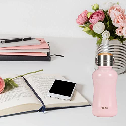 Mini Insulated Water Bottle With Bamboo Lid