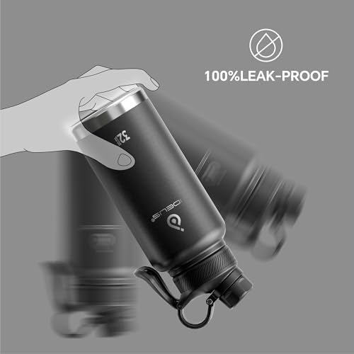32oz Stainless Steel Insulated Bottle with 2 Leak
