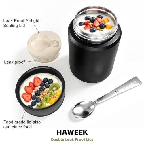 16oz Insulated Food Jar with Spoon
