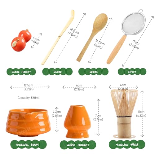 7 Piece Matcha Tea Set with Gift Card (7 Count)