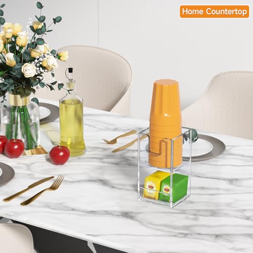 2 Compartment Cup Holder for Countertop