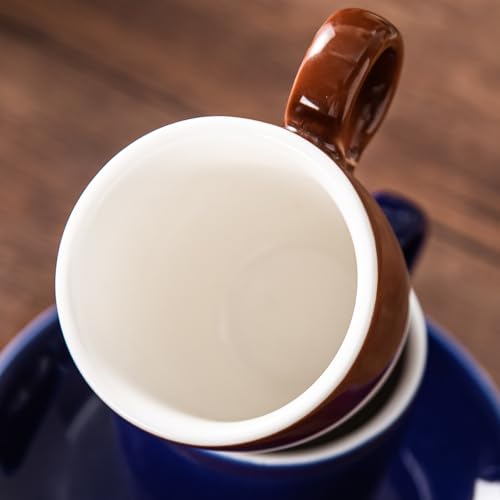 2.5oz Espresso Cups with Saucers Set