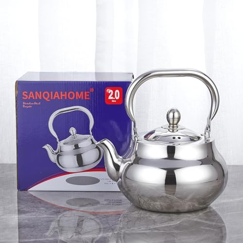 Stainless Steel Teapot With Removeable Infuser 71 oz