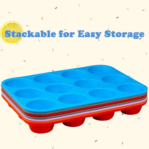 12 Cups Silicone Mini Muffin Pan Set (2 Count)