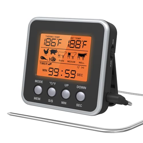 Digital Meat Thermometer for Oven
