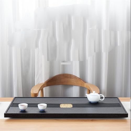 Tea Set Natural Ebonite Tea Tray Whole Drainage Size Tea Sea Home Stone Tea Tray Kung Fu Tea Set Chinese Tea Set