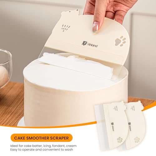 2 Pcs Cake Smoother Scraper (2 Count)
