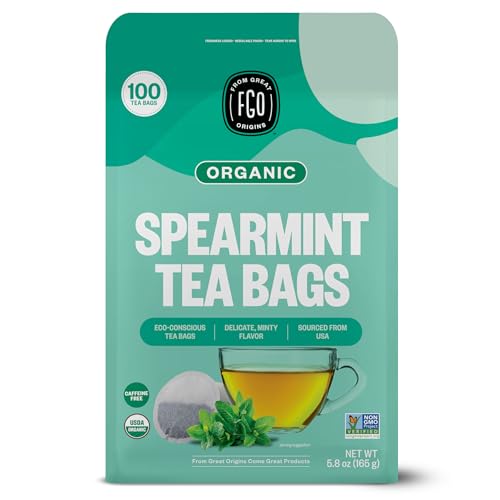 Organic Spearmint Leaf Tea (100 Count)