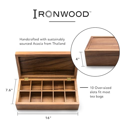 Acacia Wood Tea Box