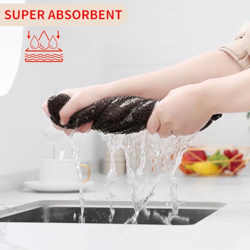 100% Cotton Waffle Weave Kitchen Dish Cloths 6 (6 Count)