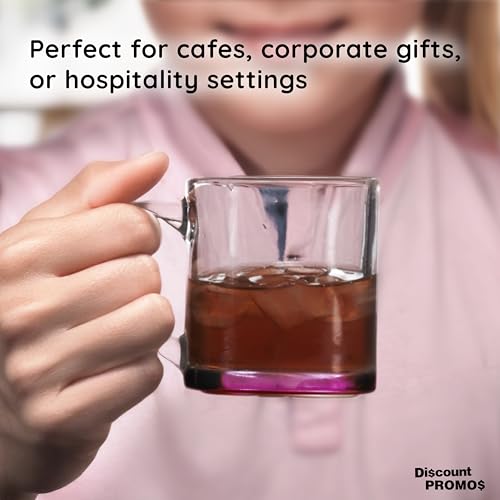 Clear Glass Coffee Mugs 13 oz. Set of 10 (10 Count)