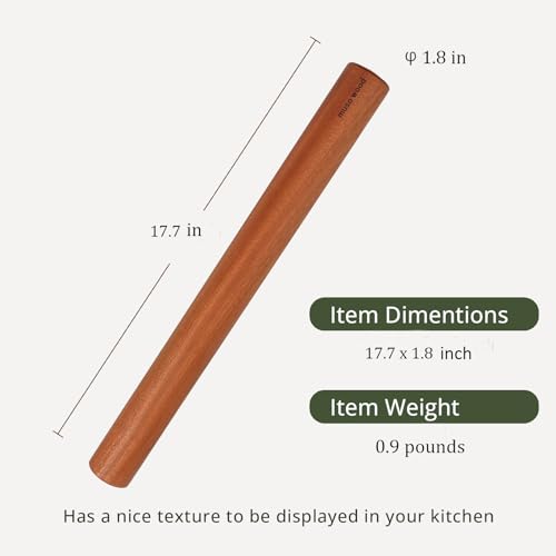 Sapele Dowel Rolling Pin for Baking