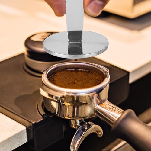 2-Inch-1 Coffee Scoops, 304 Stainless Steel Tablespoon Measure Spoon with Pressed Bottom for Coffee Bean Press Coffee Grinding Pressing（Silver15 ml）