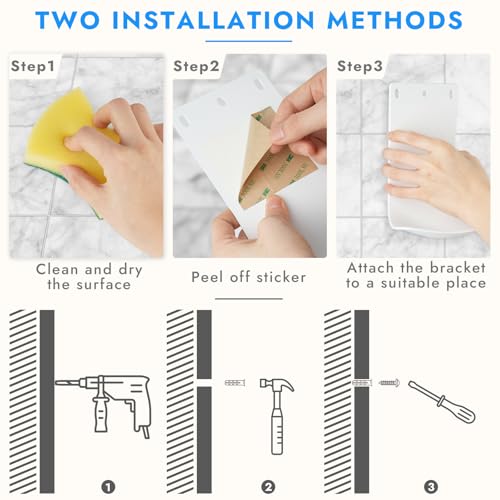 2PCS Dispenser Drip Tray Wall Mount Soap Dispenser Bracket