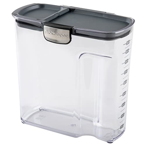 International ProKeeper+ Clear Plastic Airtight Food Baker's Kitchen Storage Organization Container Canister Set with Magnetic Accessories (2 Count)
