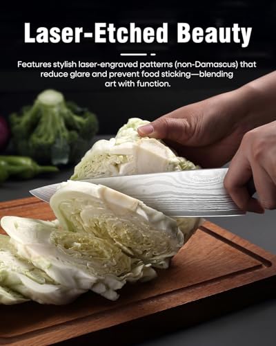 Chef Knife 9 Inch Kitchen Knife for Meat & Vegetables