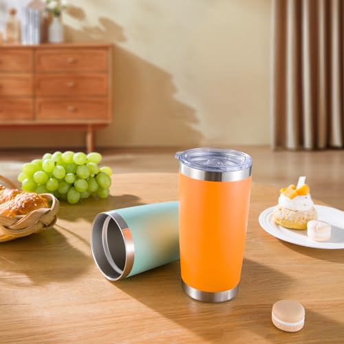 20 oz Tumblers Bulk Stainless Steel Tumbler with Lid (12 Count)