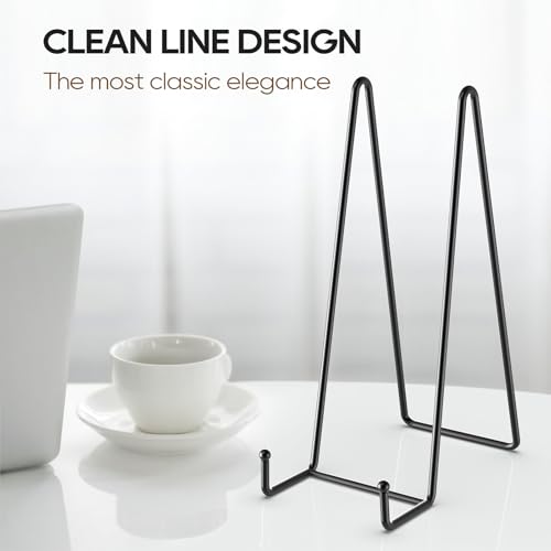 3 Pack 12 Inch Plate Stands for Display Metal Picture Stand Plate Holder (3 Count)