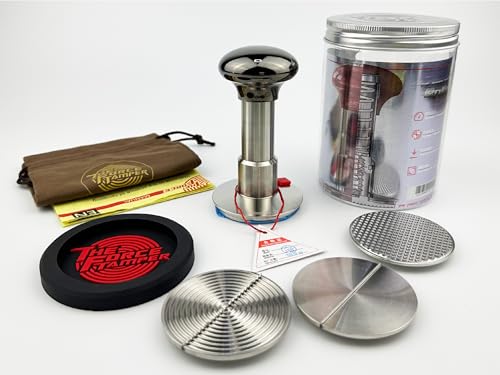58.35mm Tri Distribute Set Black Mirror Jellyfish AL Handle Coffee Tamper