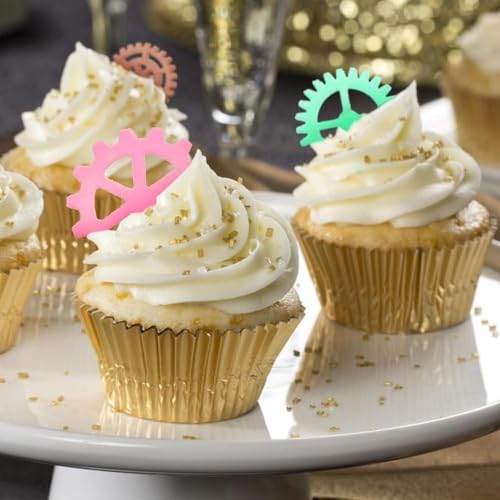 3Pcs White Gear Cookie Cutters