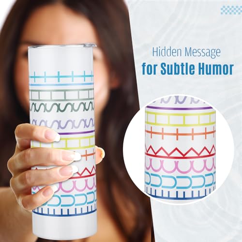 20 oz Hidden Message Tumbler Insulated with Lid Straw