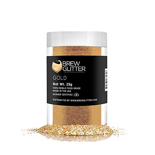 Gold BREW GLITTER Edible Glitter For Drinks
