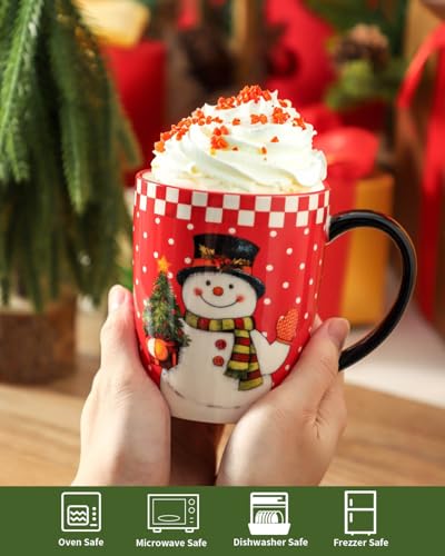 Christmas Coffee Mugs Set of 4 (4 Count)