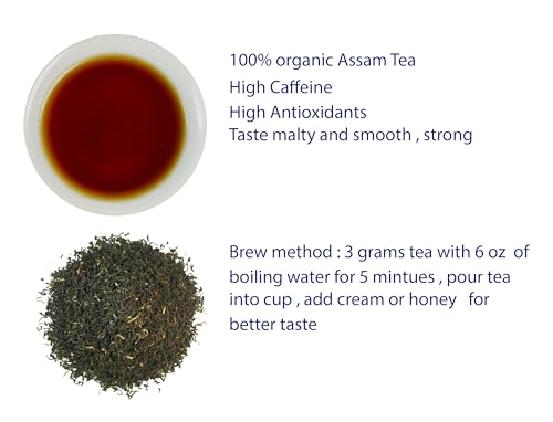 Assam TGFOP Black Tea with Tippy Flowery Malty Premium Black Tea Loose Leave Tea 1 LB (16 Ounce)