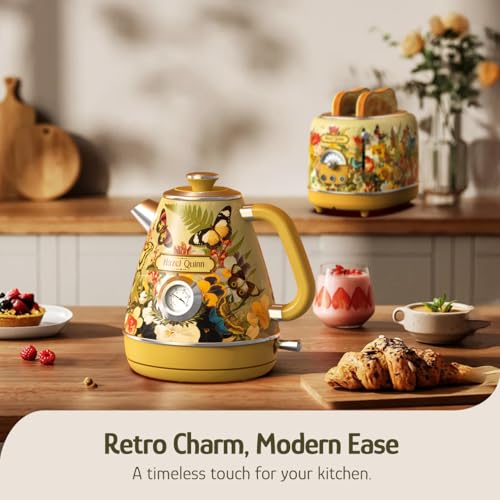 X Eduardo Recife Retro Electric Kettle with Thermometer