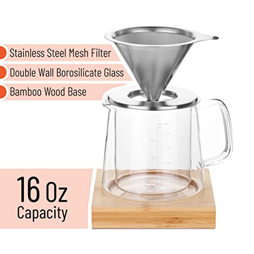 BTaT Pour Over Coffee Maker Set