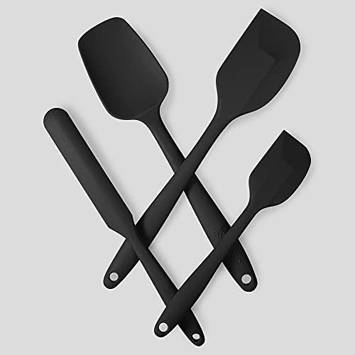 4 Piece Silicone Spatula Set with Stainless Steel Core (4 Count)