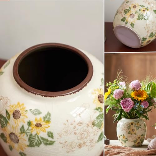 Round Ceramic Vase