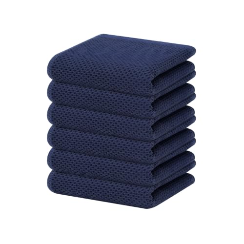 100% Cotton Waffle Weave Kitchen Dish Towels 6 (6 Count)