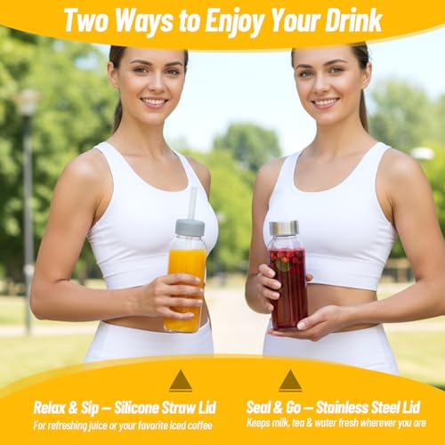 10 oz Glass Juice Bottles
