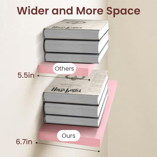 Pink Floating Shelves 22.5in