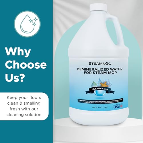 Steam & Go Demineralized Water for Steam Mop (128 Fl Oz)