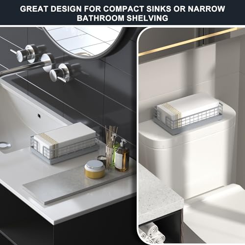 Guest Towel Holder Tray for Bathroom